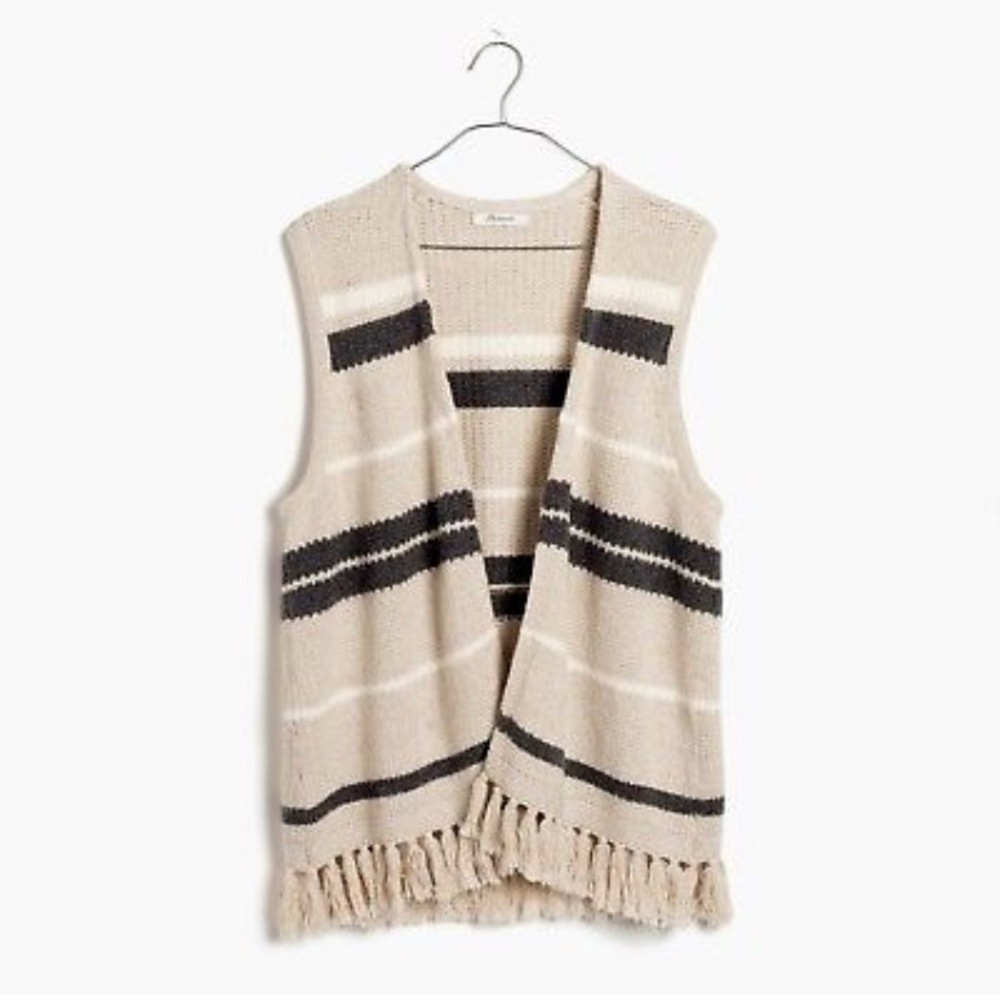 Madewell fringe vest
